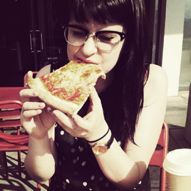 Girl Eating Junk Food