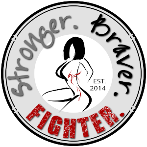 Stronger. Braver. FIGHTER. Logo